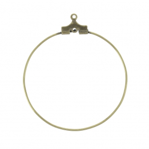 Orecchini a cerchio - 35 mm - 1 foro - Bronzo x2