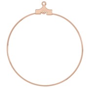Orecchini a cerchio - 40 mm - 1 foro - Oro rosa x2|raw }}