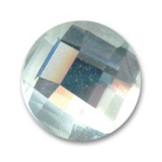Cabochon sfaccettato vetro mm. 18 Crystal