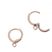 Monachelle cerchietto con anellino 11mm - Oro rosa x2|raw }}