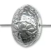 Tonda piatta CCB mm. 20x14 Argentato x 1