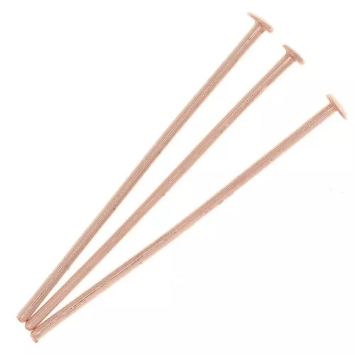 Chiodini con pallina 2- 25x0.7 mm Oro rosa x25