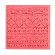 Foglio struttura/ texture sheet 9 cm per pasta polimerica - Etnico x1|raw }}