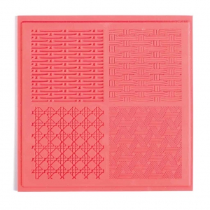 Foglio struttura/ texture sheet 9 cm per pasta polimerica Intrecci x1