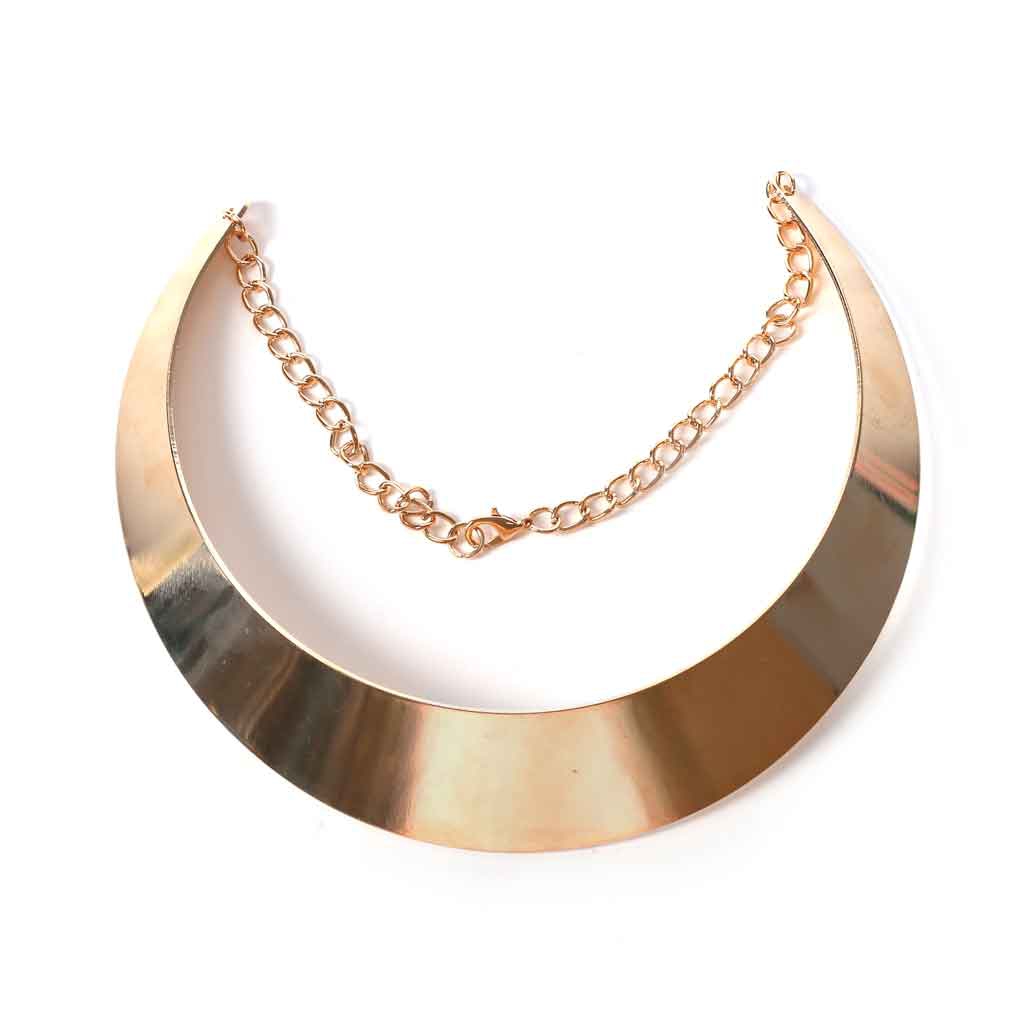 Choker Rigide En Argent Sterling 925 Avec Onyx - Style Torque - Fabriqué Au Mexique - Occasion