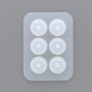 Stampo silicone per realizzare perline di 19 mm in resina con foro grande