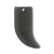 Pendente dente di squalo mm. 26 Ematite