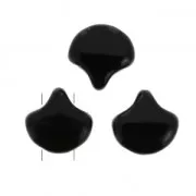 Perline in vetro Ginko Duo 2 fori 7.5x7.5 mm Jet x10g