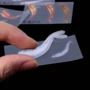 8 adesivi effetto 3D - Pesci rossi - accessori & bijoux in resina