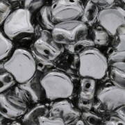 Perline in vetro Ginko Duo 2 fori 7.5x7.5 mm Labrador x10g|raw }}