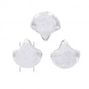 Perline in vetro Ginko Duo 2 fori 7.5x7.5 mm Labrador x10g