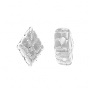 Cymbal Bead Substitute - Perlina in metallo per Gemduo 8x5mm Plaka Arg antico x1