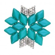 Cymbal Bead Substitute - Perlina in metallo per Gemduo 8x5mm Plaka Arg antico x1