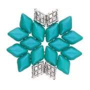 Cymbal Bead Substitute - Perlina in metallo per Gemduo 8x5mm Plaka Arg antico x1