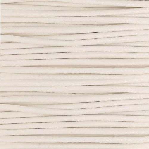 Filo di cotone cerato mm. 2 Bianco x m. 5