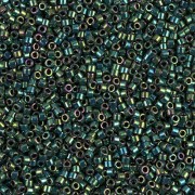 Miyuki Delica 11/0 DB0027 - Verde scuro Iris metallizzato x8g