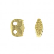 Cymbal Bead Substitute - Perlina in metallo per Superduo 2.5x5 mm Varidi Dorato con oro fino x1|raw }}