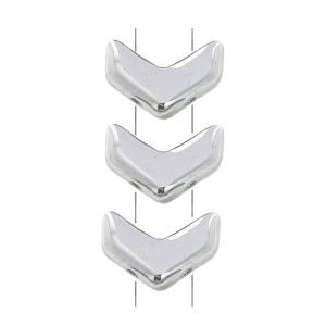 Perles en verre Chevron Beads 10x4 mm Labrador x30