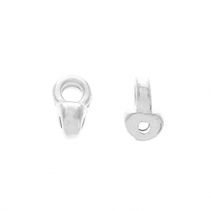 Cymbal Bead Endings - Terminale per SuperDuo 3x5mm Remata Argento antico x1