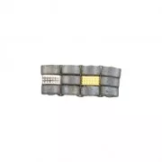 Cymbal Bead Substitute per Half Tila 5x2.3x2.4 mm Marathi Argento antico x1