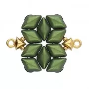 Cymbal Bead Endings - Terminale per GemDuo 4.5x7 mm Kleftiko Dorato con oro fino x1