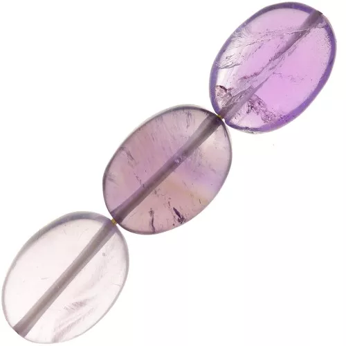 Perline Amethyste oliva piatta mm. 14x10 x5