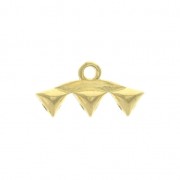 Cymbal Bead Endings - Terminale per GemDuo 16x8mm Vani III Dorato con oro fino x1