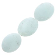 Perline Amazonite olive piatte mm. 14x10 x5