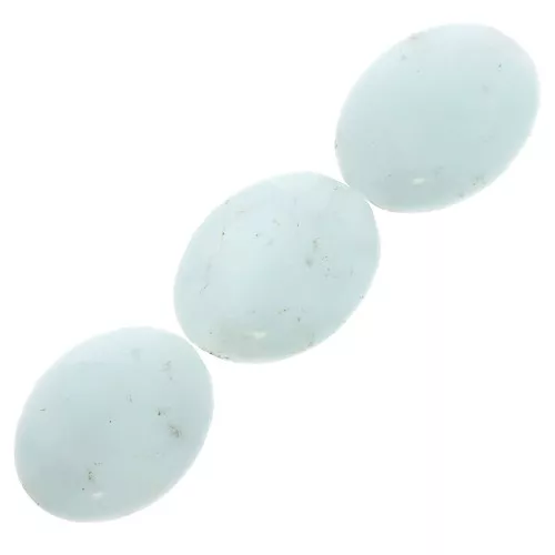 Perline Amazonite olive piatte mm. 14x10 x5