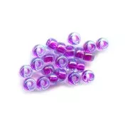 Rocaille Miyuki 15/0 352 - Aqua Luster Fuchsia Lined