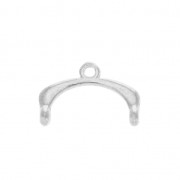 Cymbal -Terminale per tessitura Miyuki Delica 11/0 15mm Fres II Argento Antico x1|raw }}