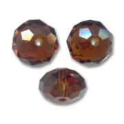Perla rotonda appiattita PureCrystal 5040 8 mm - Mocca x1