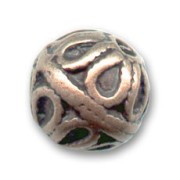 Perla metallo colore rame antico mm. 10 x1|raw }}