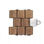 Cymbal Bead Endings - Terminale per Tila Beads 7x5 mm Piperi Dorato con oro fino x1