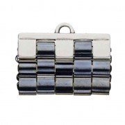 Cymbal - Terminale per Tila Beads 25x10 mm Piperi III Argentato antico x1