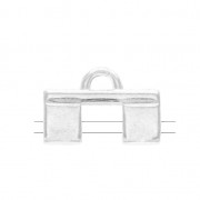 Cymbal - Terminale per Tila Beads 15x10 mm Piperi II Argento antico x