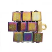 Cymbal - Terminale per Tila Beads 5x4.7mm Soros Dorato con oro fino x1