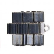 Cymbal - Terminale per  Tila Beads 5x4.7mm Soros Argento antico x1