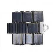 Cymbal - Terminale per  Tila Beads 5x4.7mm Soros Argento antico x1