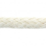 Cordone miccia per passamaneria in cotone 4 mm - Ecrù x1m