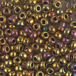Perline Miyuki 8/0 462 - Gold Iris Metallic x8g