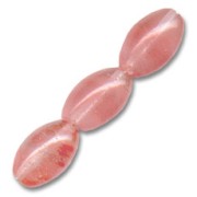 Perline imitazione Strawberry Quartz oliva mm. 12x8 x5|raw }}