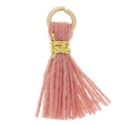 Nappina simil-cotone per creazioni DIY 12 mm Siena con attacco dorato x1|raw }}