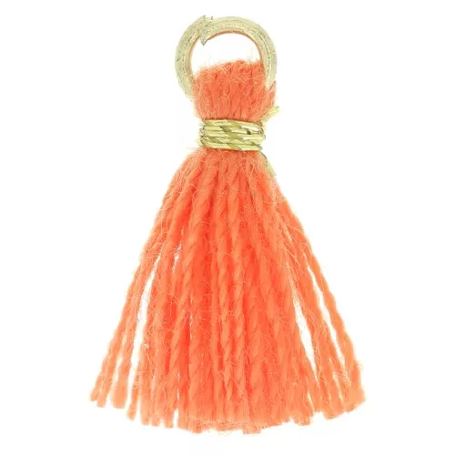 Nappina simil-cotone per creazioni DIY 10 mm rosso attacco dorato x1