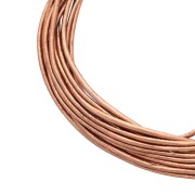 Cordoncino in pelle 1,3 mm - Bronzo metallizzato x2,95 m