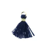 Nappina simil-cotone per creazioni DIY 12 mm Blue Navy con attacco dorato x1