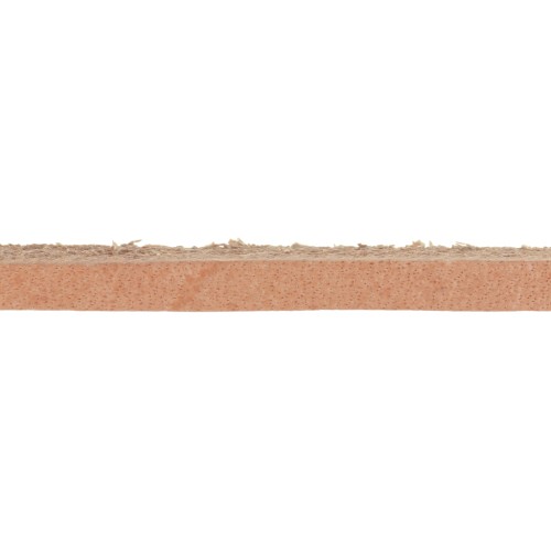 Laccetto cuoio pieno fiore mm. 2,5 natural x m. 1