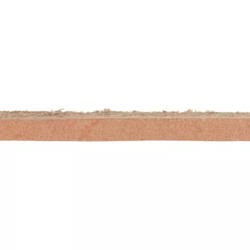 Laccetto cuoio pieno fiore mm. 2,5 natural x m. 1