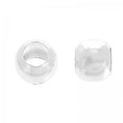 Schiaccini 3 mm Placcatura argento fino x100|raw }}