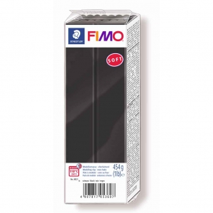 Pasta da modellare Fimo Soft gr. 454 Nero (n°9)